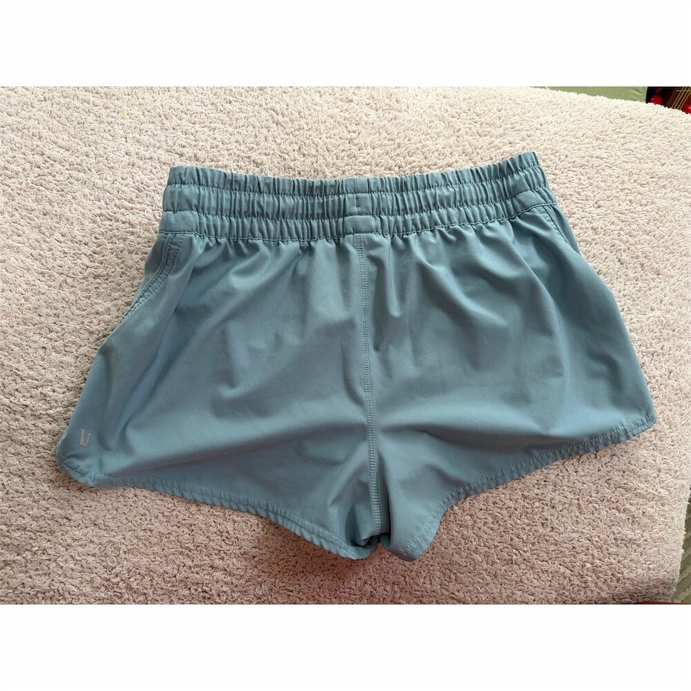 Vuori Clementine 2.0 Running Shorts Womens Size S Blue Lined Zip Pocket - Picture 3 of 4